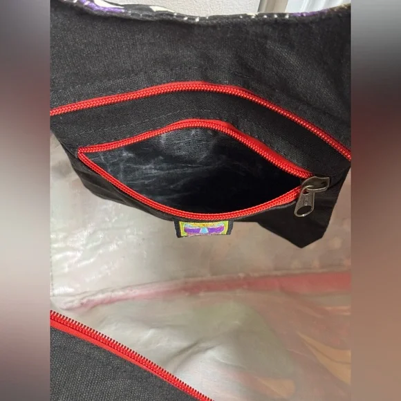 Laurel Burch Sky Spirit Birds Canvas Large Shoulder Bag Tote bird weekender - Picture 5 of 12